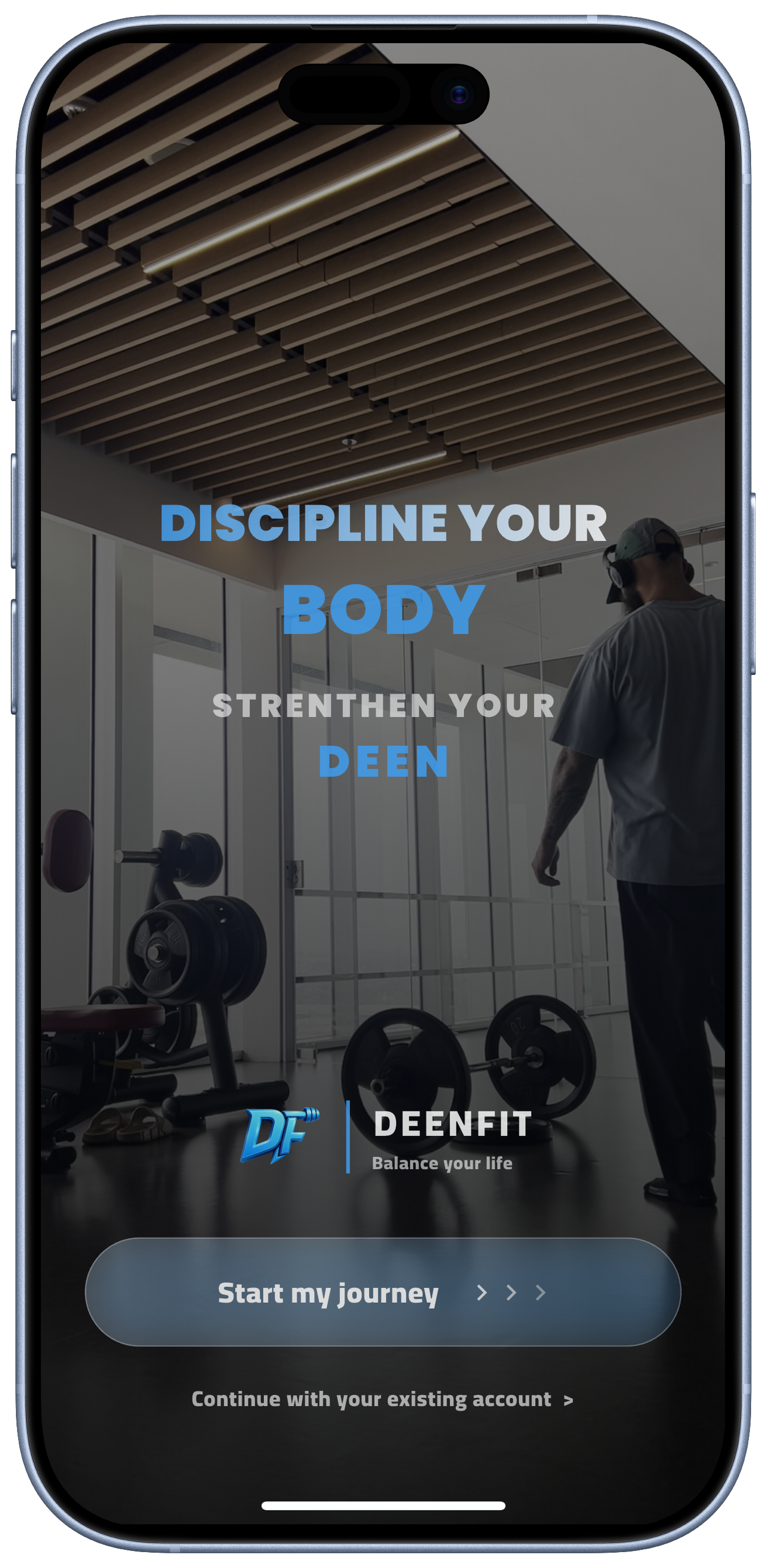 DeenFit App — Home Screen